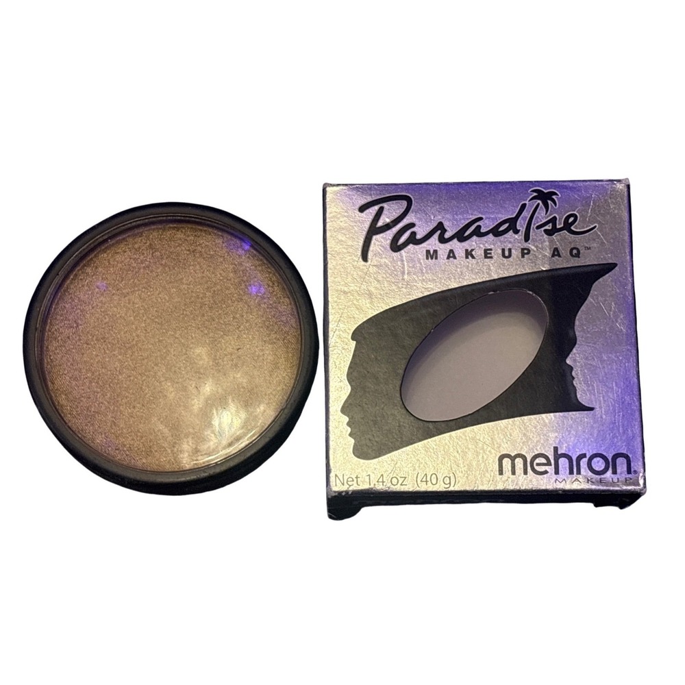NEW Mehron Paradise Makeup AQ Brilliant Dore Gold Face Body Paint 1.4 oz 40g